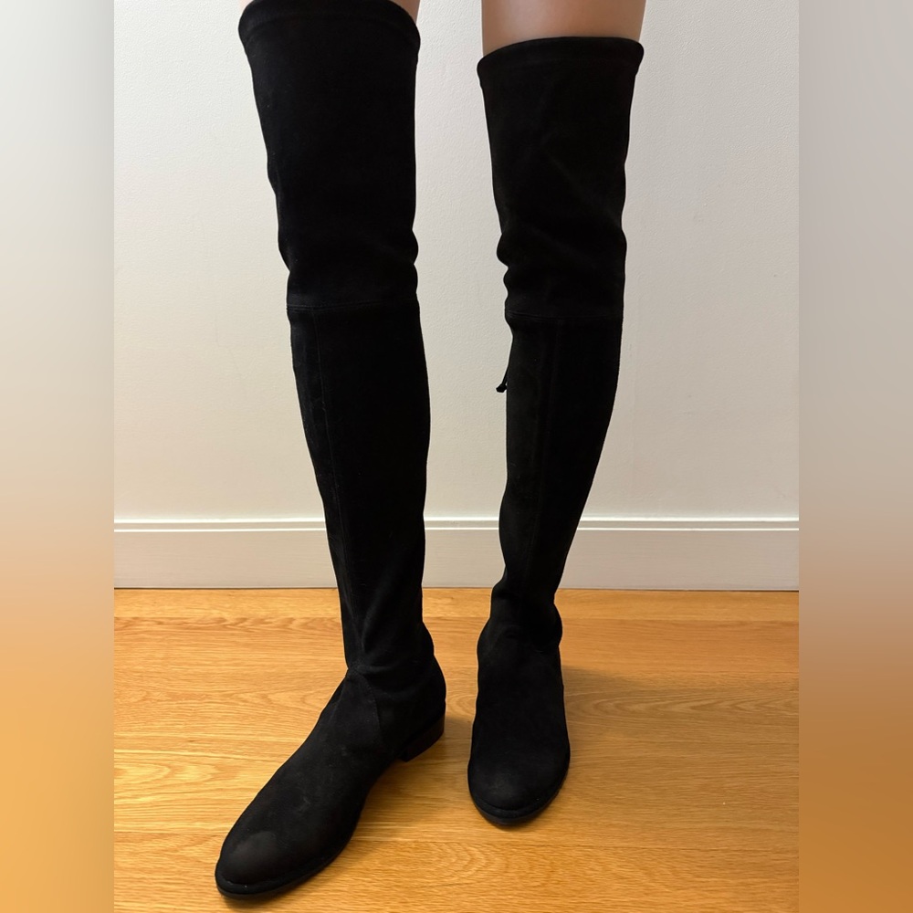 Stuart Weitzman Black Lowland Boots
